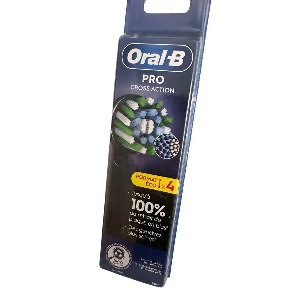 Oral B Pro Cross Action‎ Electric Toothbrush Black w/ Brush Head Refills Eco